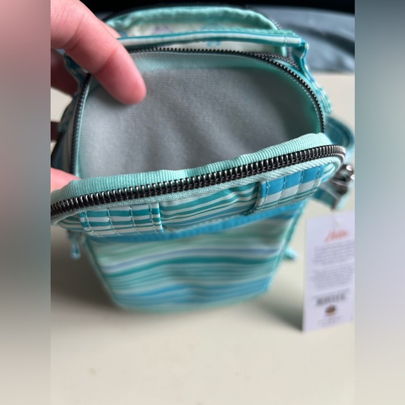 LUG SKEETER MINI BRIDGE CONVERTIBLE CROSSBODY LOVE WAVES AQUA NWT - Picture 6 of 6